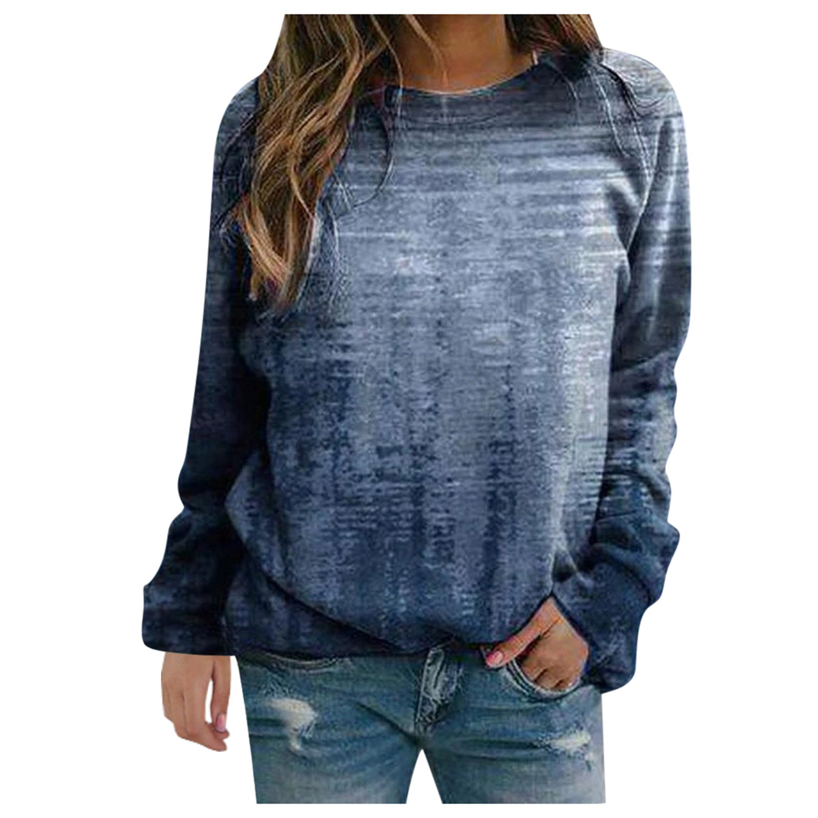 Rendering printed women's long-sleeved