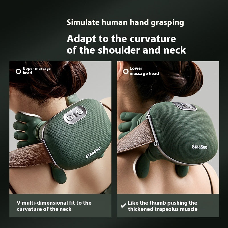 Electric Neck And Shoulder Muscle Massager Wireless Shoulder And Back Kneading Massage Shawl Neck Massager Relax Pain Relief