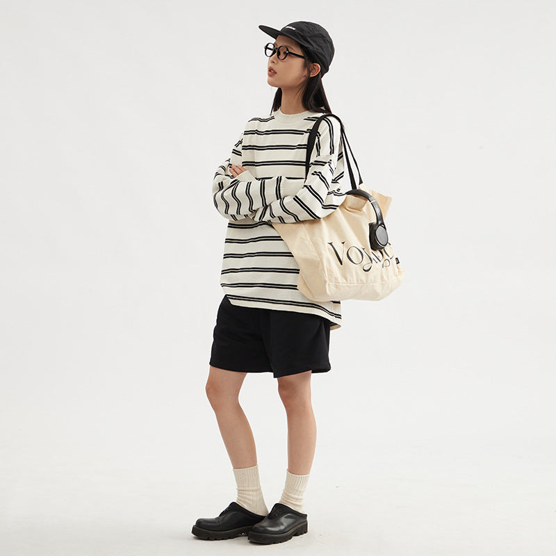 Long Sleeve Early Autumn All-matching Pullover